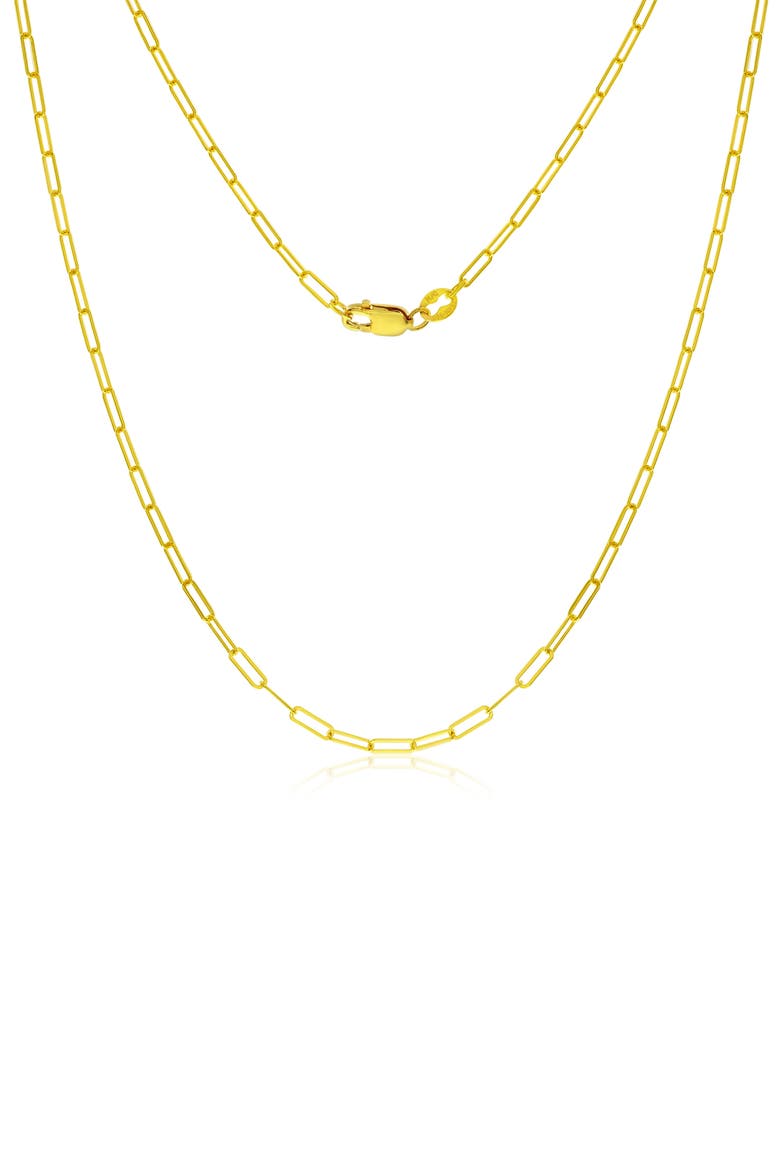 14k Gold Fill Paperclip Chain Necklace, Main, color, GOLD