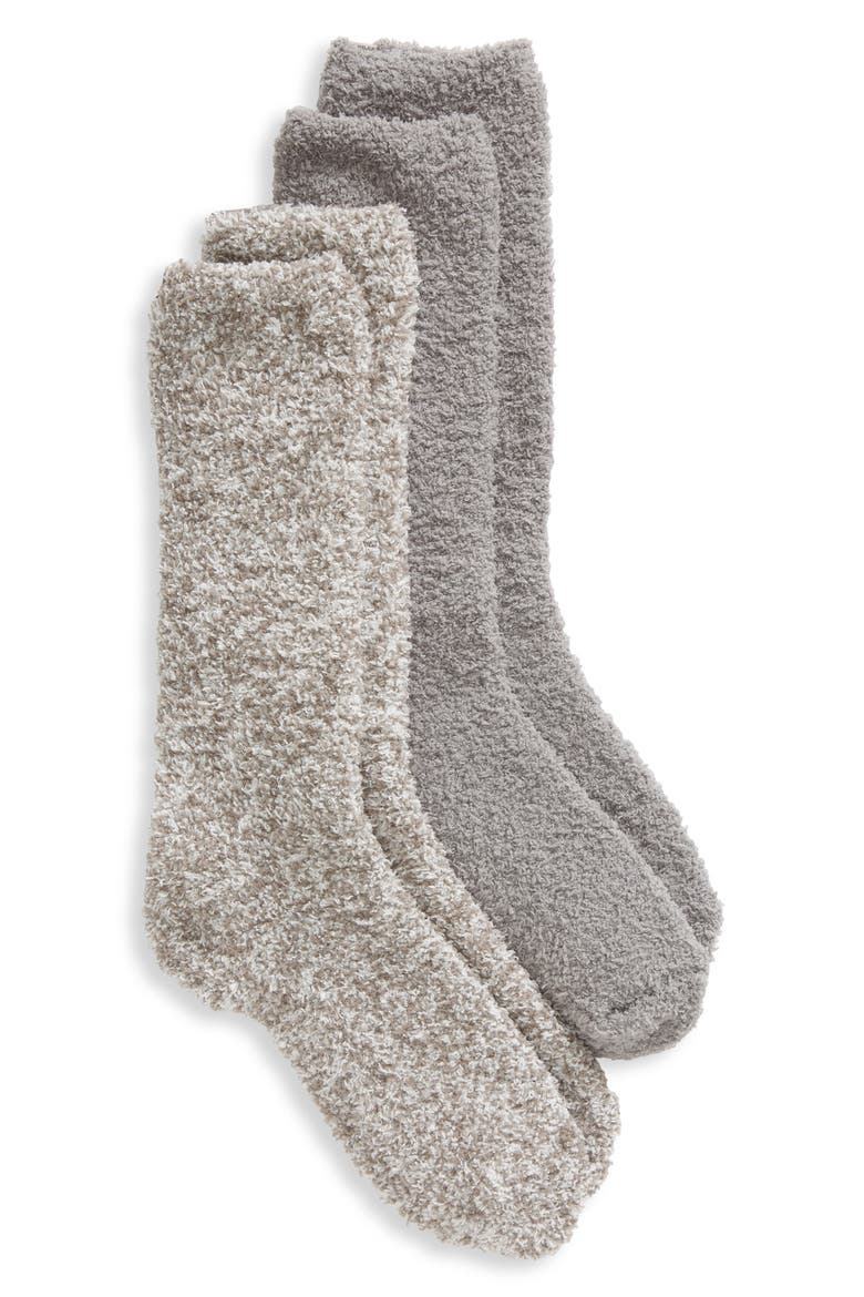 2-Pack CozyChic™ Socks, Main, color, DOVE GRAY MULTI
