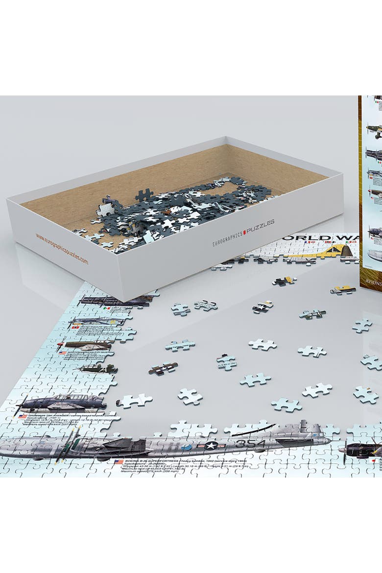 World War II Aircraft 1000 Piece Puzzle, Alternate, color, Multicolored