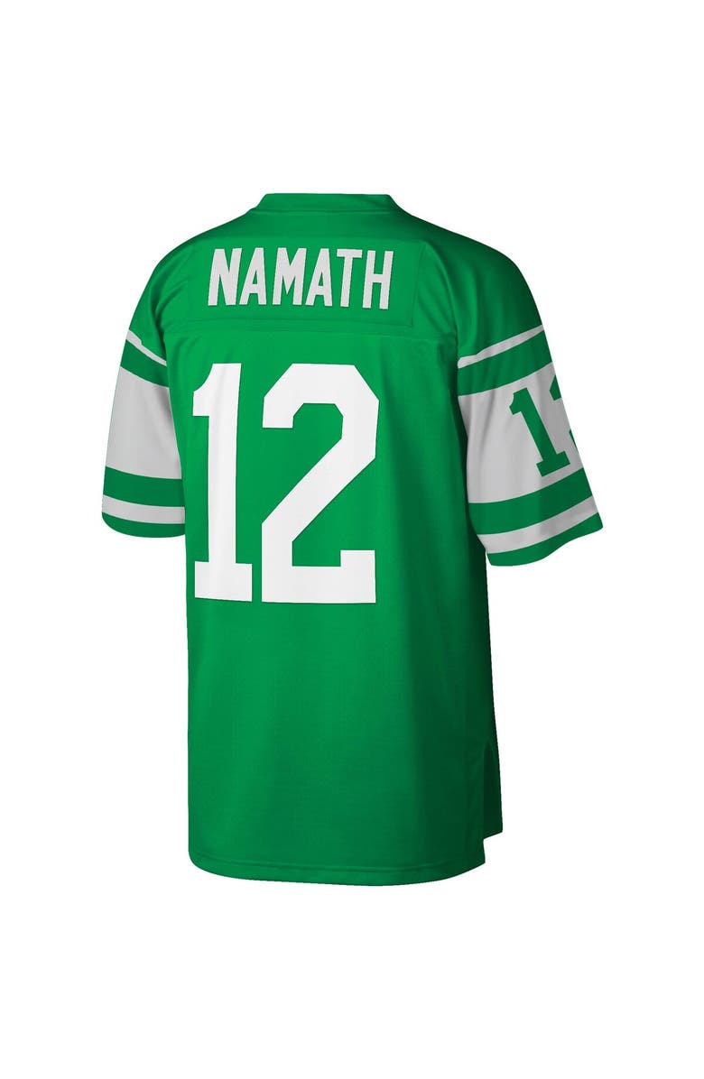Mitchell & Ness Men's Mitchell & Ness Joe Namath Kelly Green New York Jets Legacy Replica Jersey, Alternate, color, Kelly Green