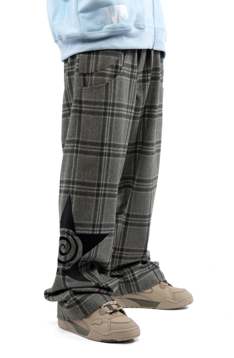 Round Two x Madison Jewelinski Plaid Wool Blend Flannel Pants, Alternate, color,