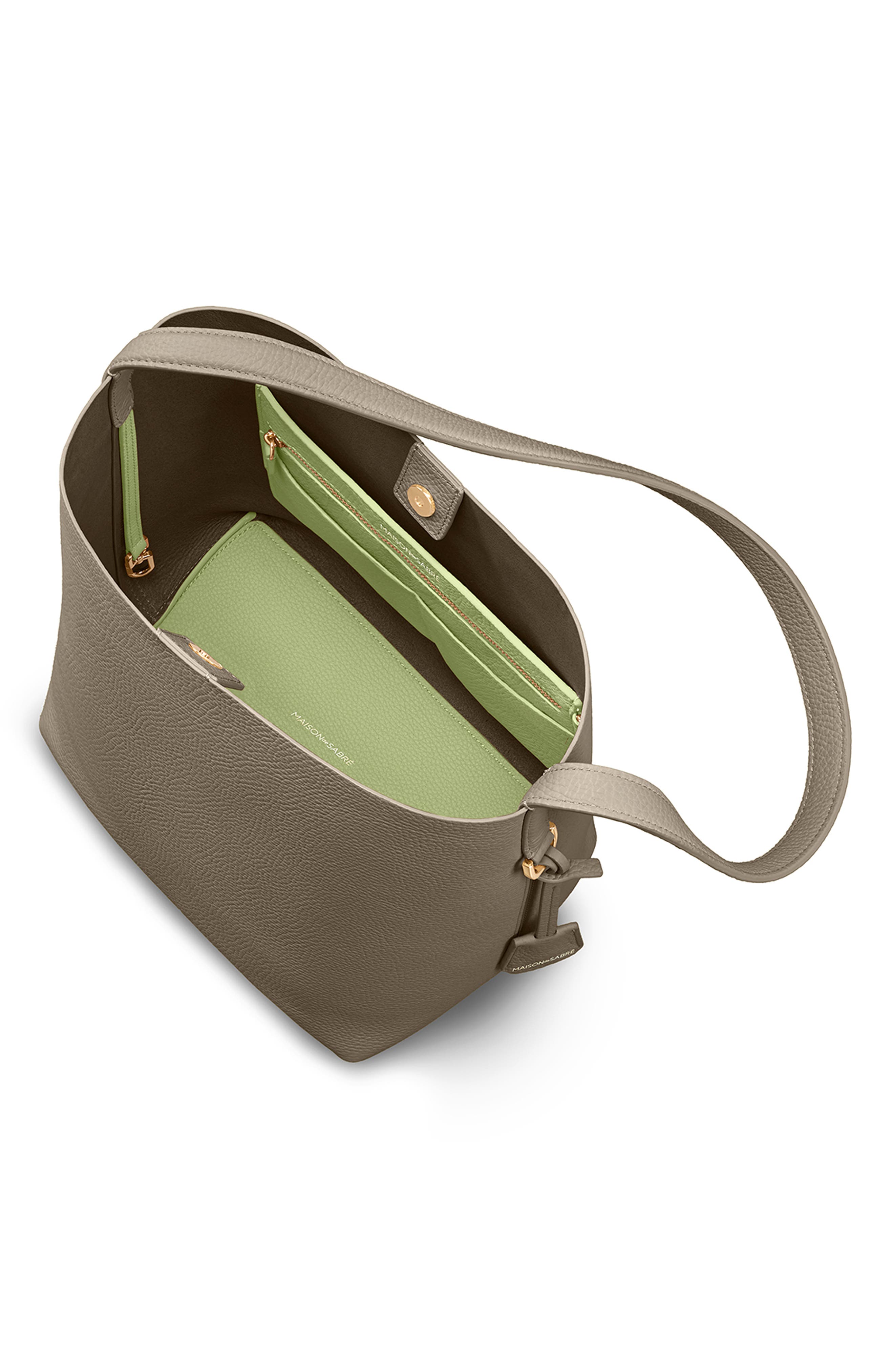 MAISON de SABRÉ The Bucket Soft Tote, Alternate, color, Cashmere Matcha