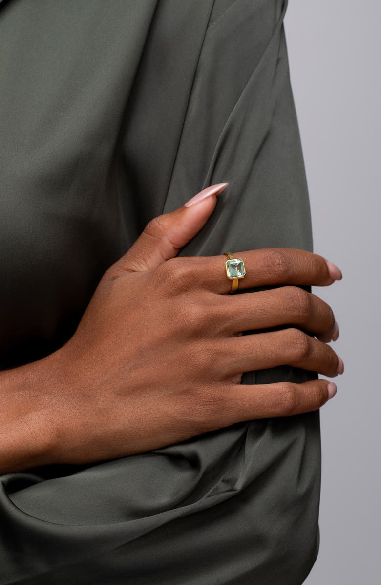 Bony Levy 18K Gold Octagon Prasiolite Ring, Alternate, color, 