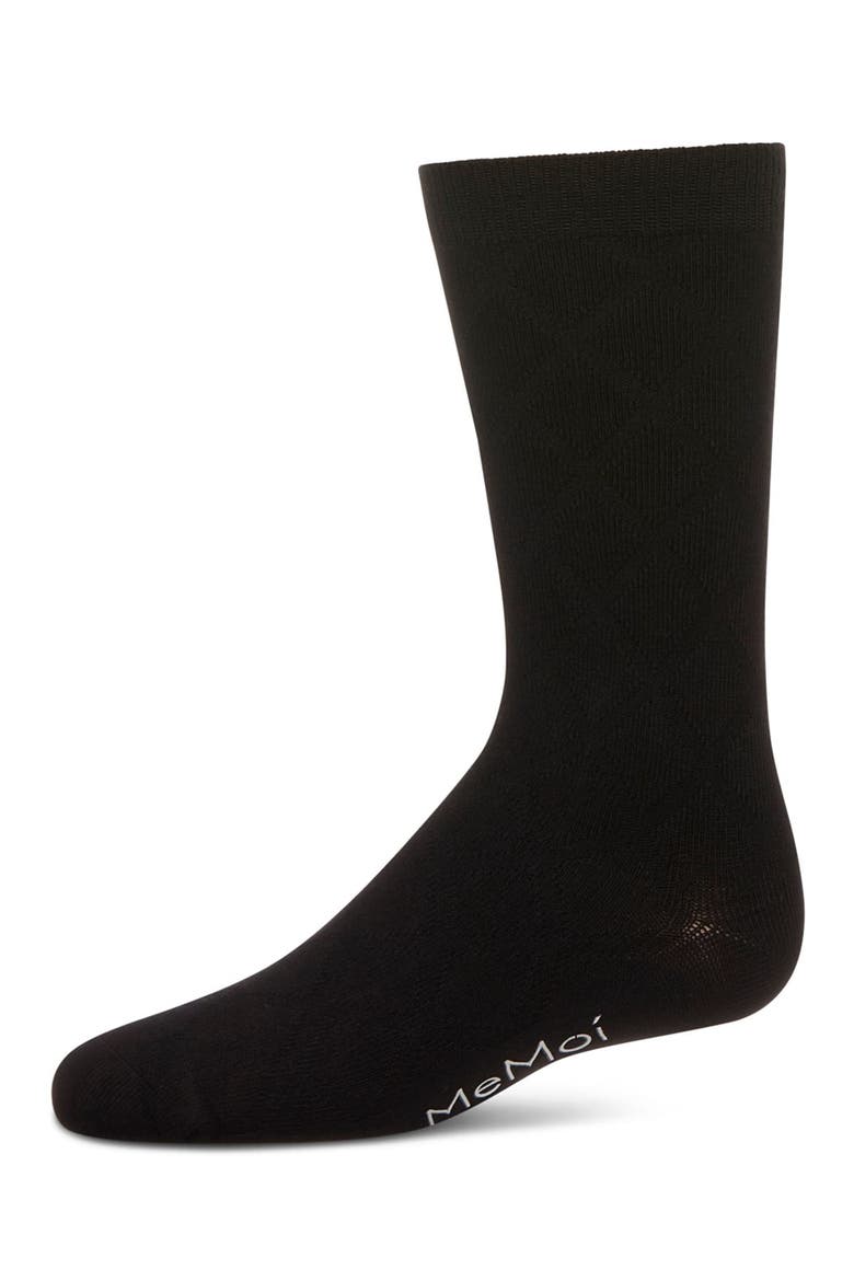 Diamond Crew Socks, Main, color, Black