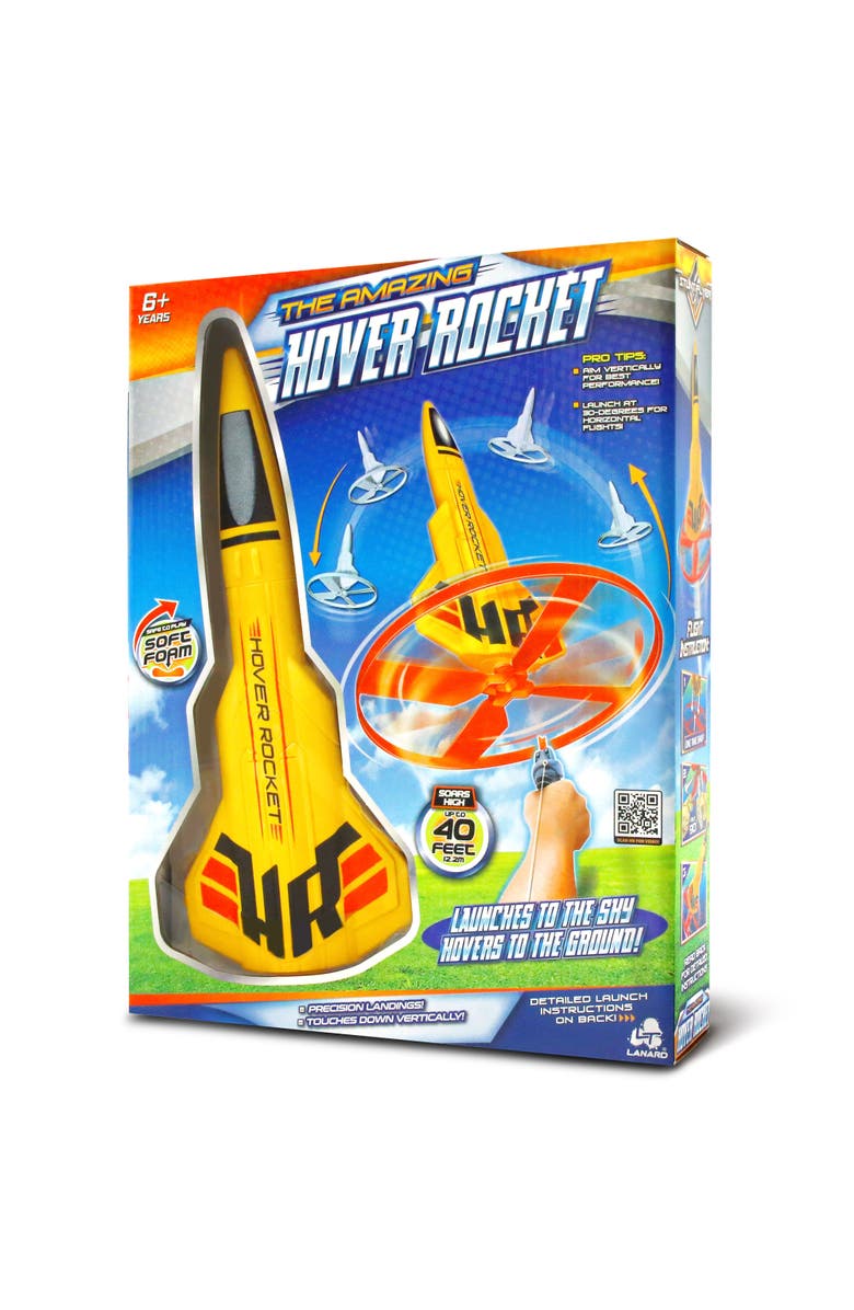 Lanard Stunt Flyer Hover Rocket Super Highflying Toy, Foam Rocket, 6+, Alternate, color, Multicolored