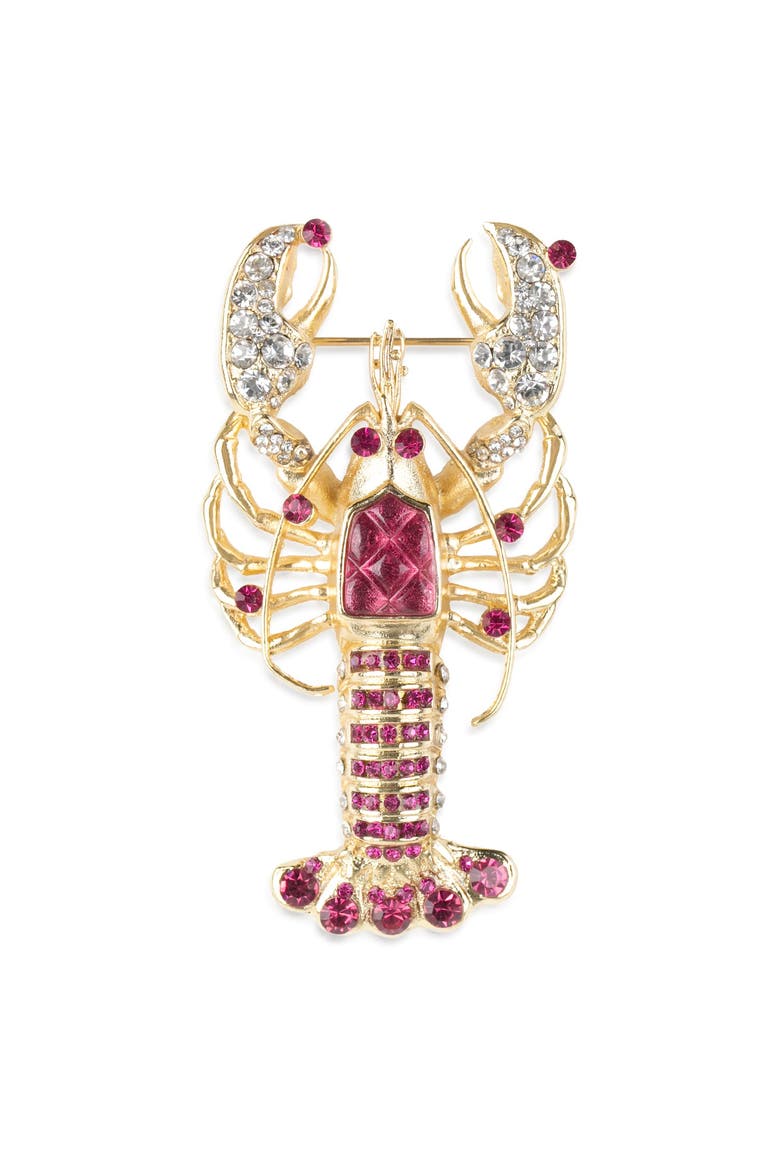 Lobster Brooch, Main, color, Lobster