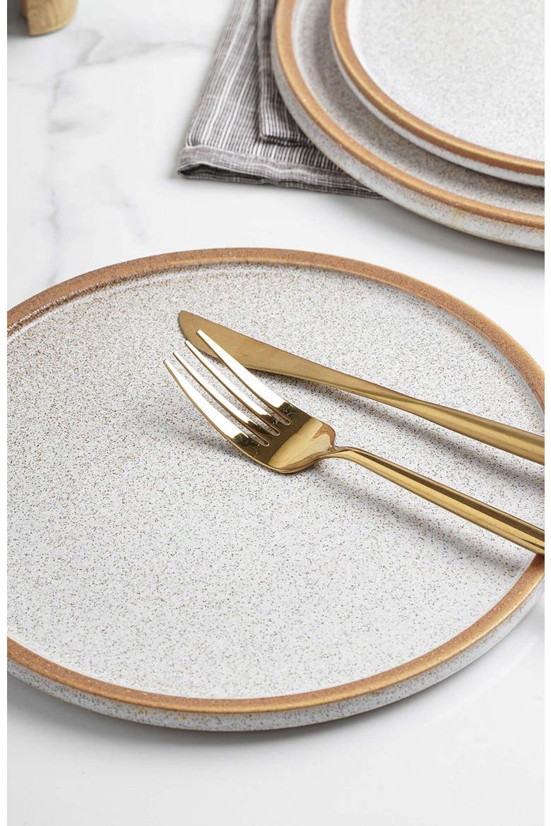 Vince Stoneware 4-Piece Salad Plate Set, Alternate, color, Brown