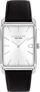 COACH Elliot Leather Strap Watch, 32mm x 36mm
