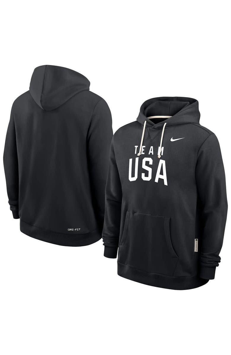 Nike Men's Nike Black Team USA Standard Issue Dri-FIT Hoodie, Main, color, Black