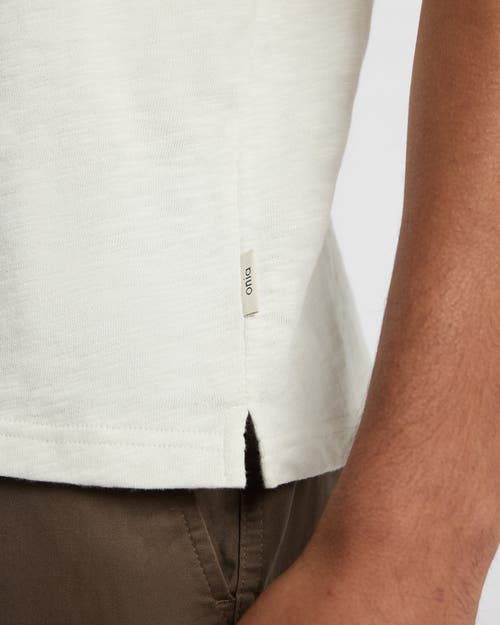 Onia Heavyweight Slub Polo In White