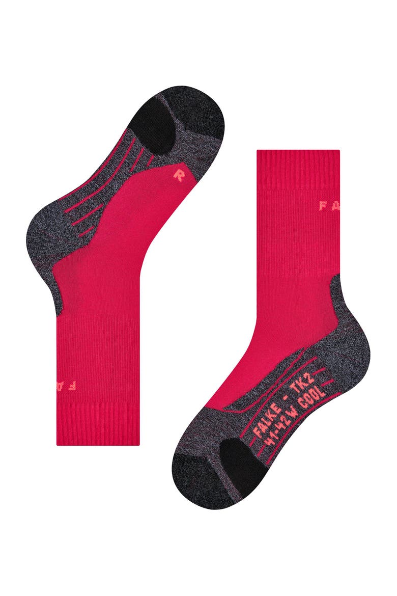 TK2 Explore Cool Hiking Socks, Alternate, color, Rose