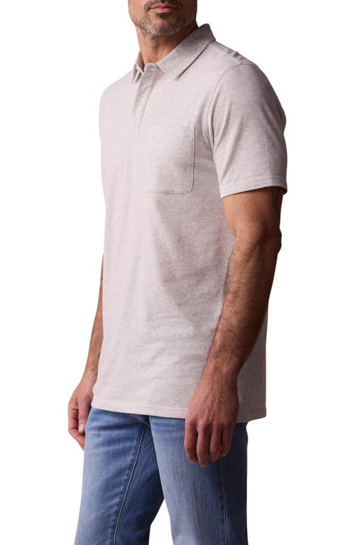 The Normal Brand Active Puremeso Everyday Pocket Polo In Stone