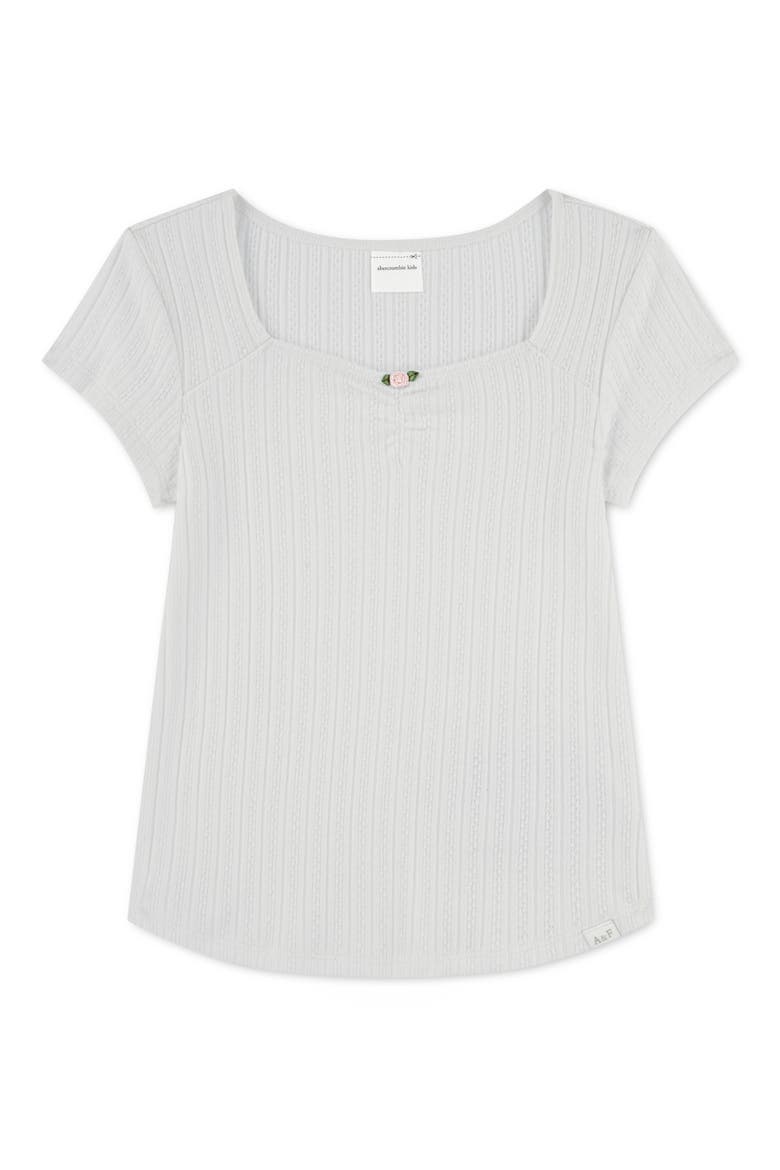 Kids' Pointelle Top, Main, color, JET STREAM