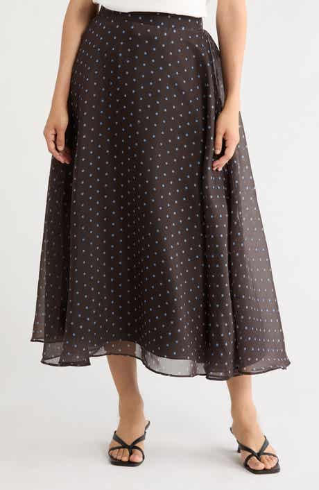 Polka Dot Maxi Skirt