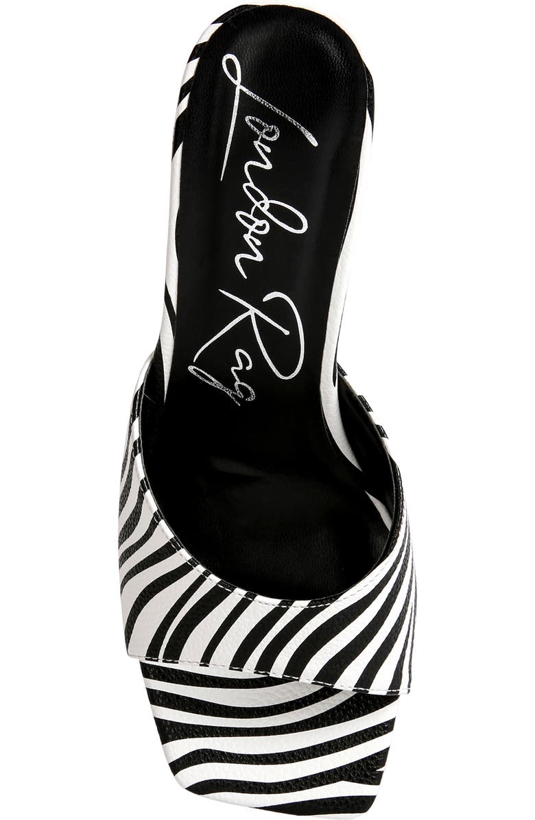 LONDON RAG Roblux Square Toe Sandal, Alternate, color, Black