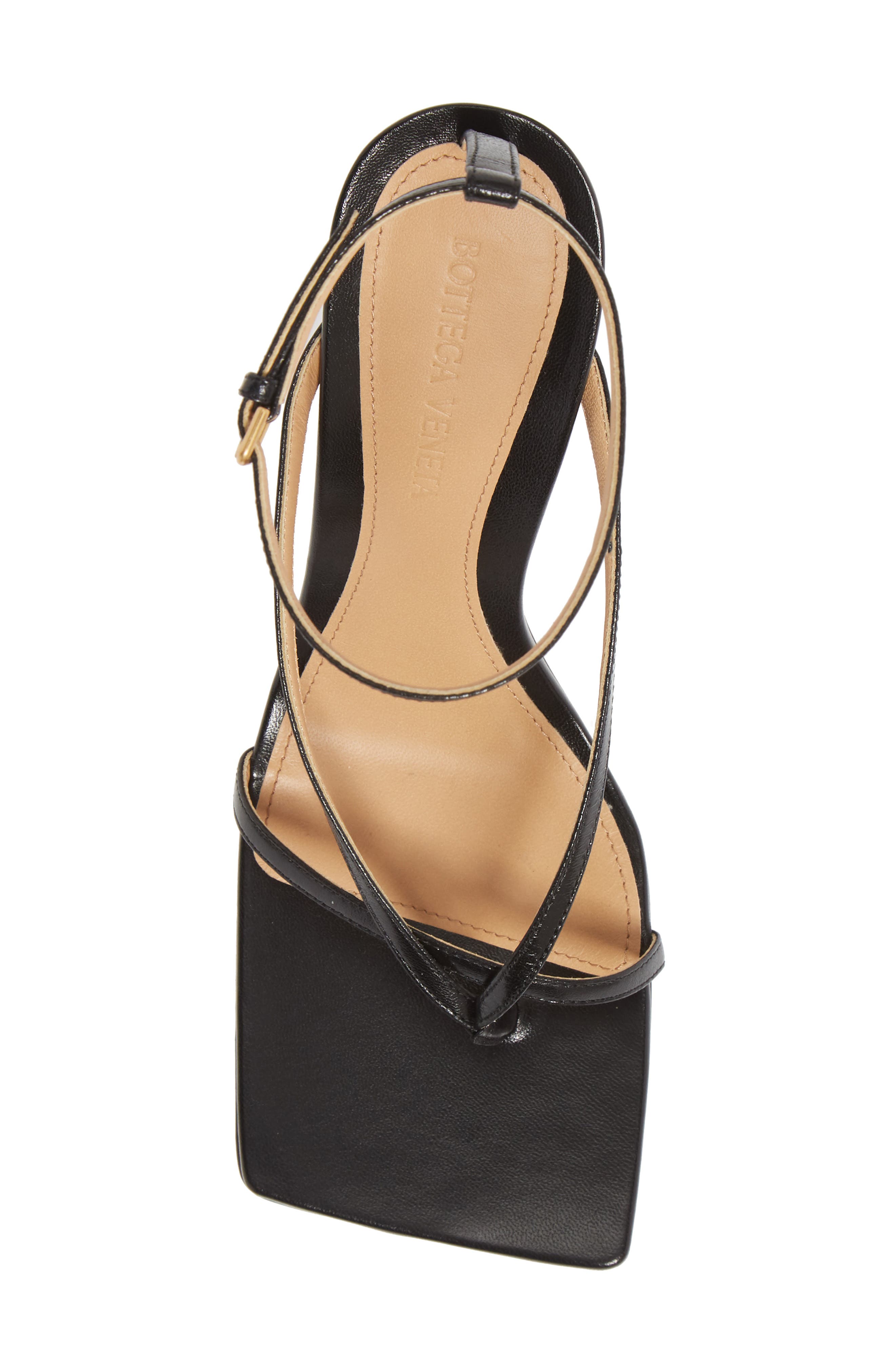 Bottega Veneta Stretch Square Toe Sandal, Alternate, color, 