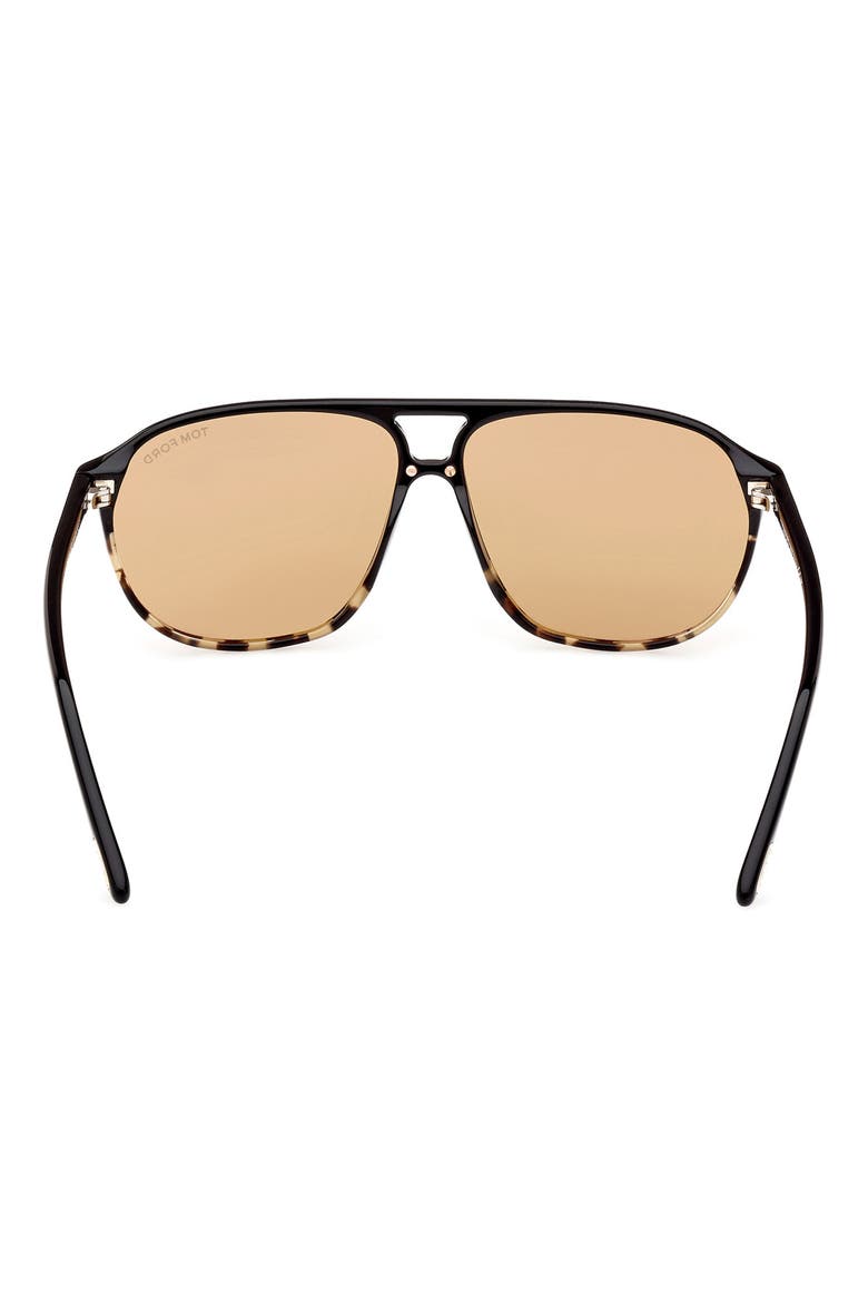 Bruce 61mm Navigator Sunglasses, Alternate, color, SHINY TORTOISE BLACK / SMOKE