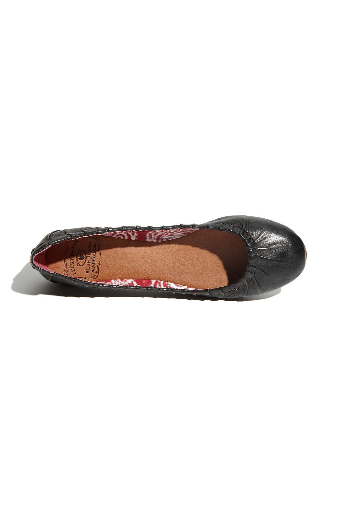 'Erla' Flat, Alternate, color, BLACK LEATHER