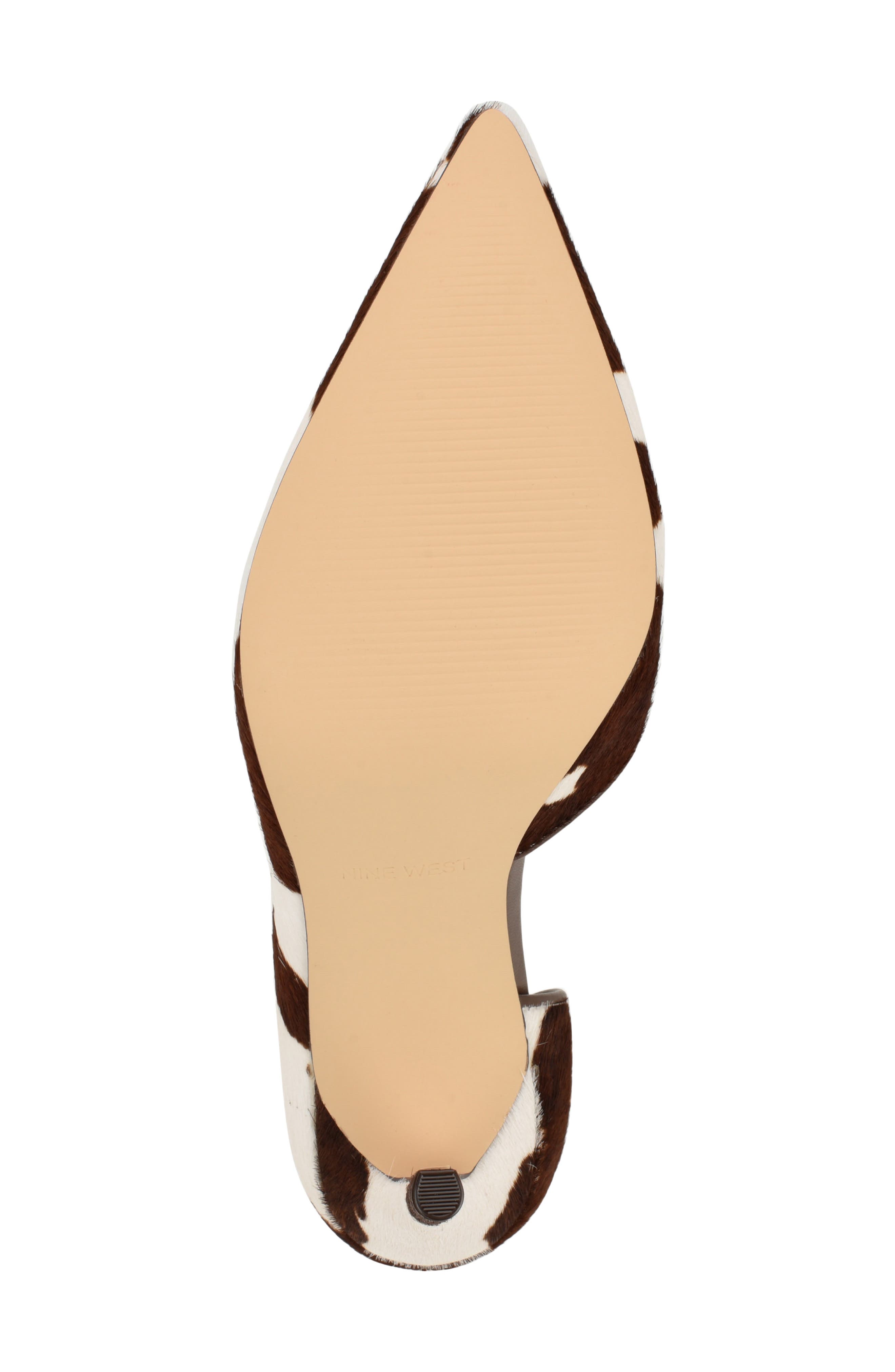 Folowe Genuine Calf Hair d'Orsay Pump, Alternate, color, MEDIUM BROWN