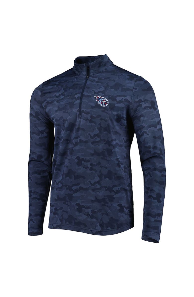 ANTIGUA Men's Antigua Navy Tennessee Titans Brigade Quarter-Zip Sweatshirt, Alternate, color, 