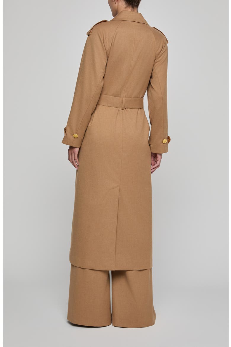 Brinley Oversize Suiting Trench Coat, Alternate, color, DARK MACCHIATO