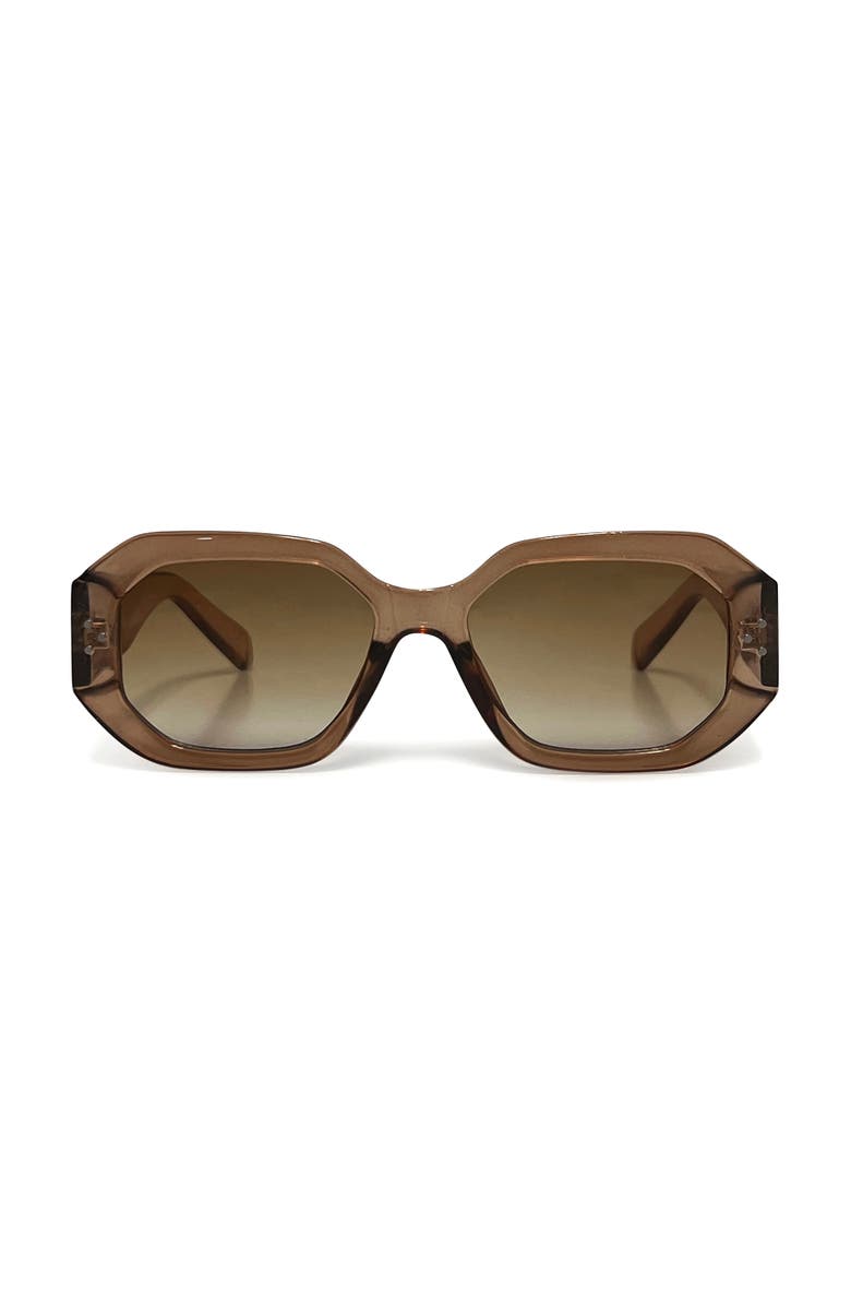 Youzey The Roxie Sunglasses, Main, color, Light Brown