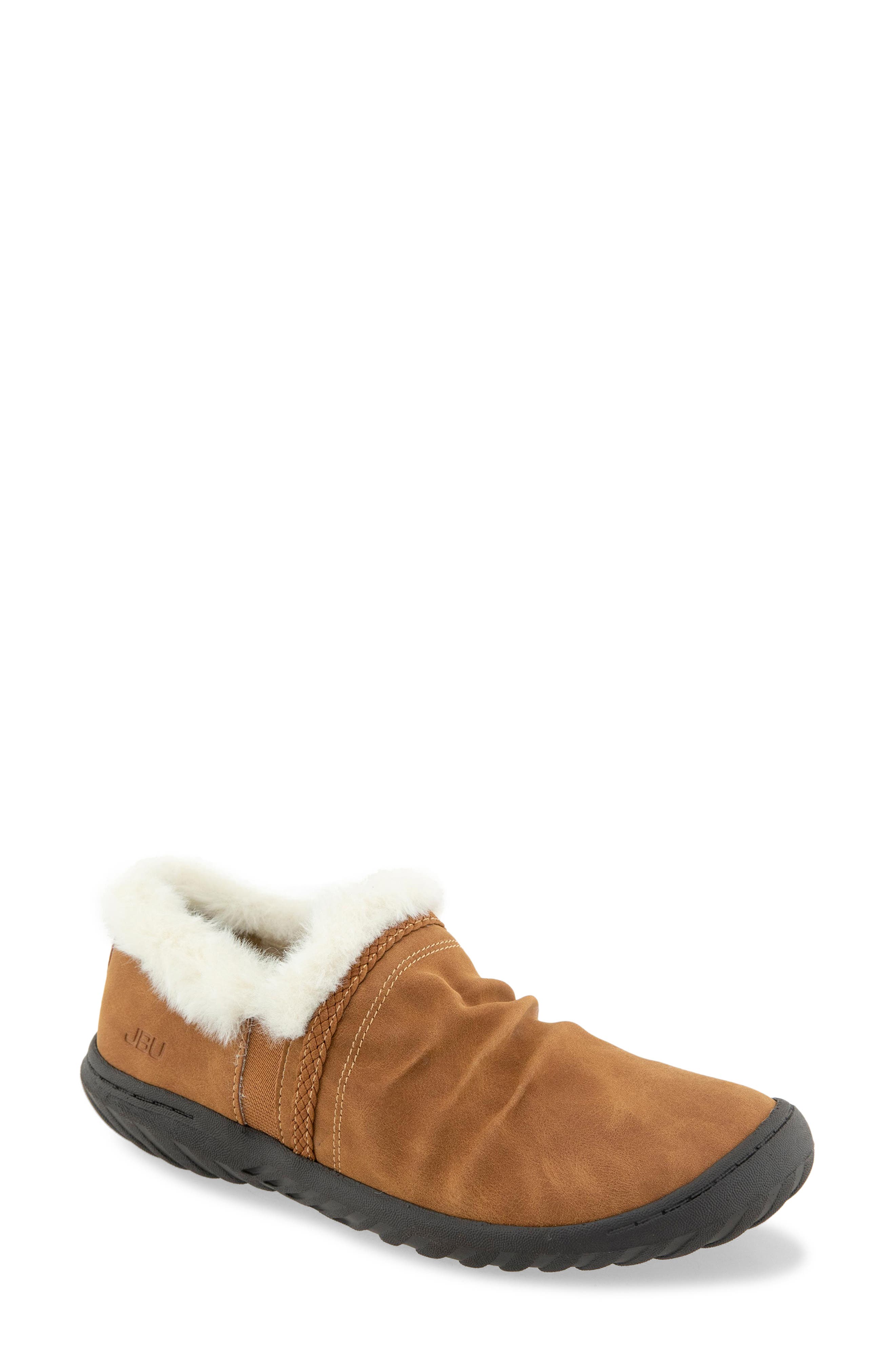 Reese Water Resistant Faux Leather Flat, Main, color, TAN