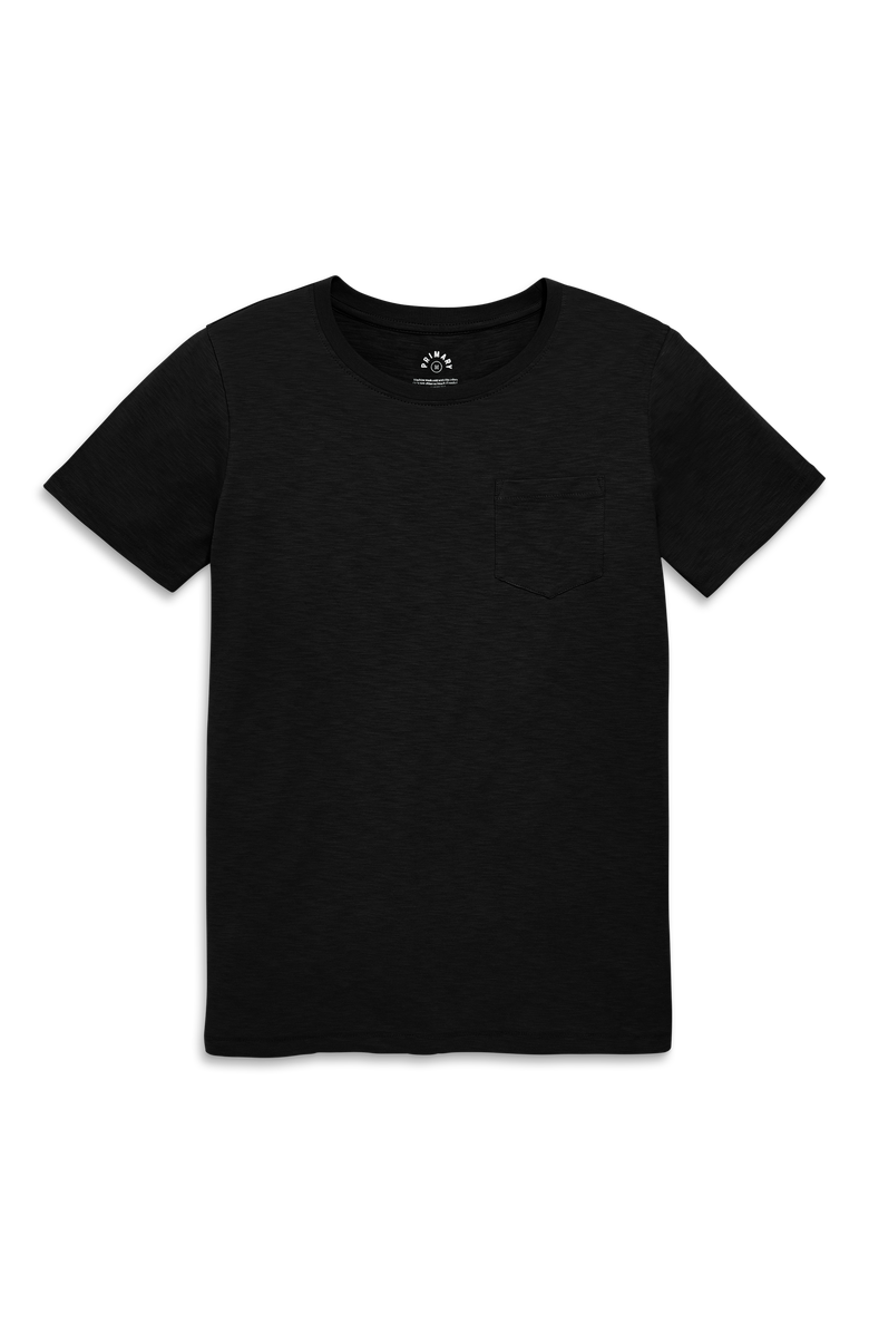 Primary Adult Slub Pocket Tee, Main, color, Black