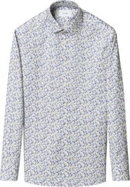 Eton Slim Fit Signature Twill Floral Button-Up Shirt