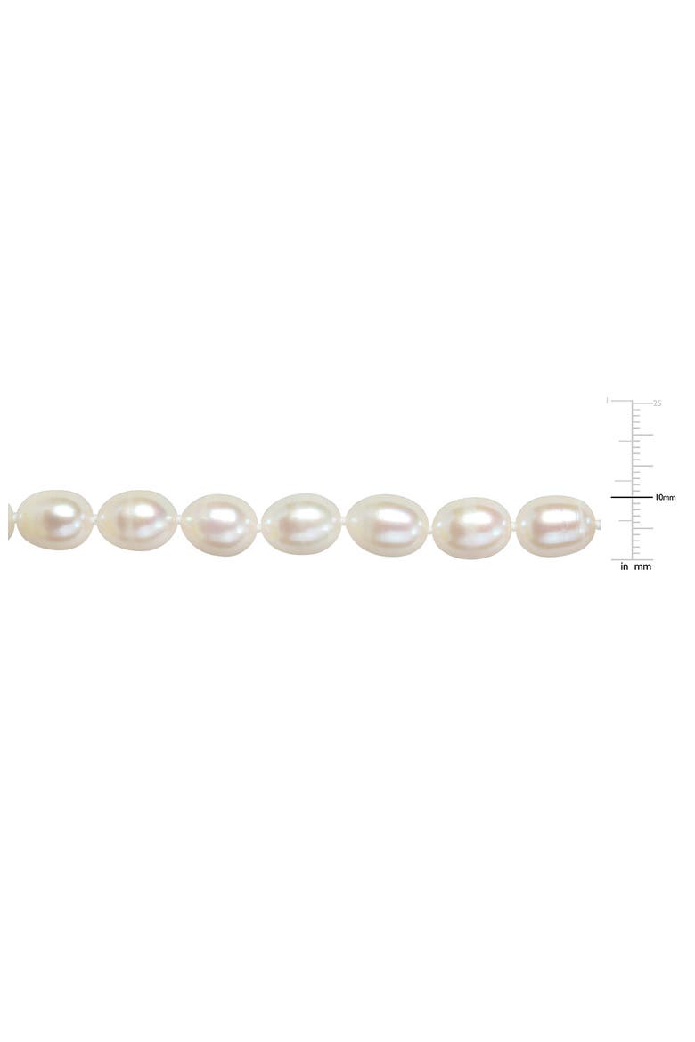 Cultured Pearl Necklace, 9.5–10mm, Alternate, color, WHITE