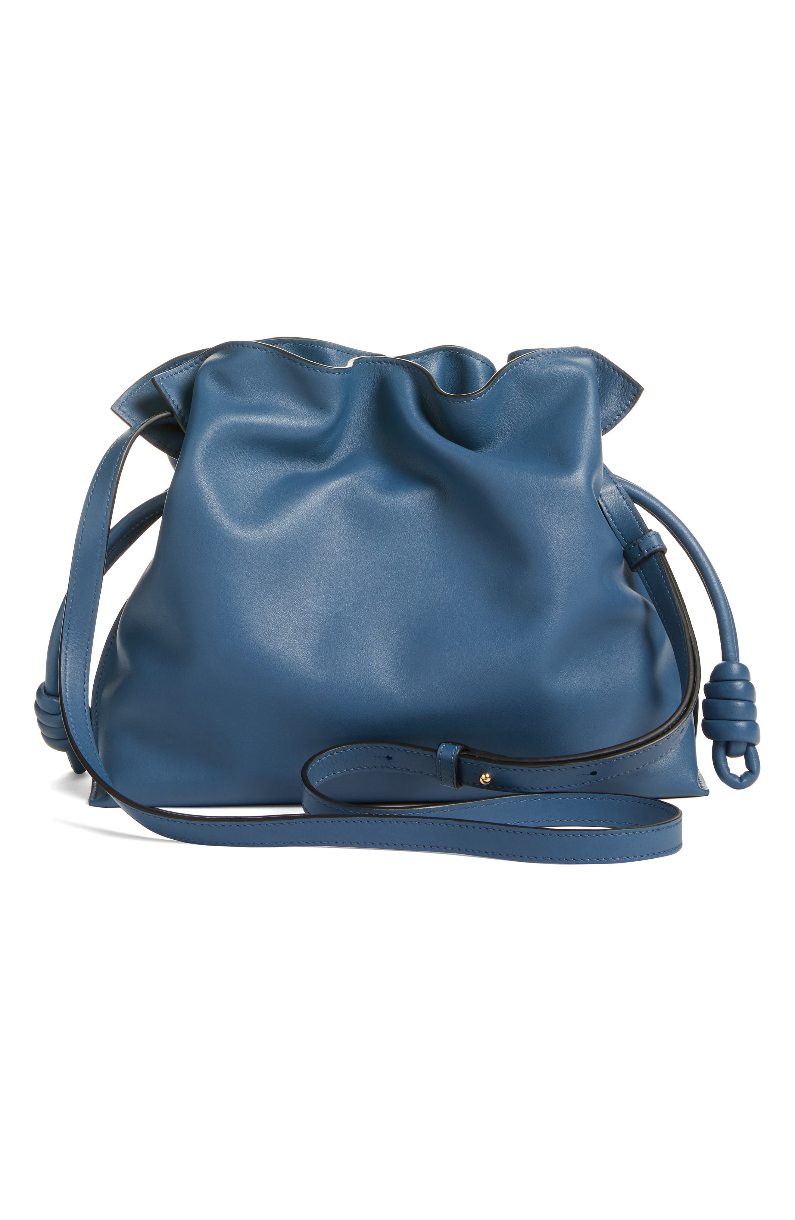 Loewe Flamenco Knot Leather Clutch, Alternate, color, 