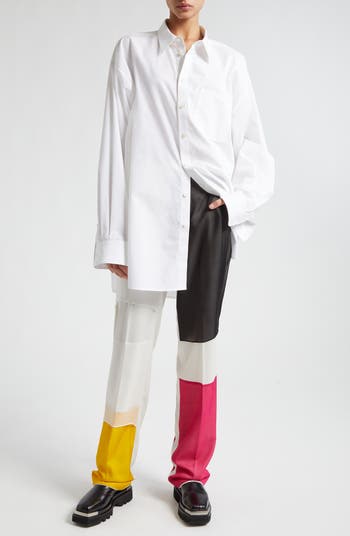 Oversize Poplin Button-Up Shirt
