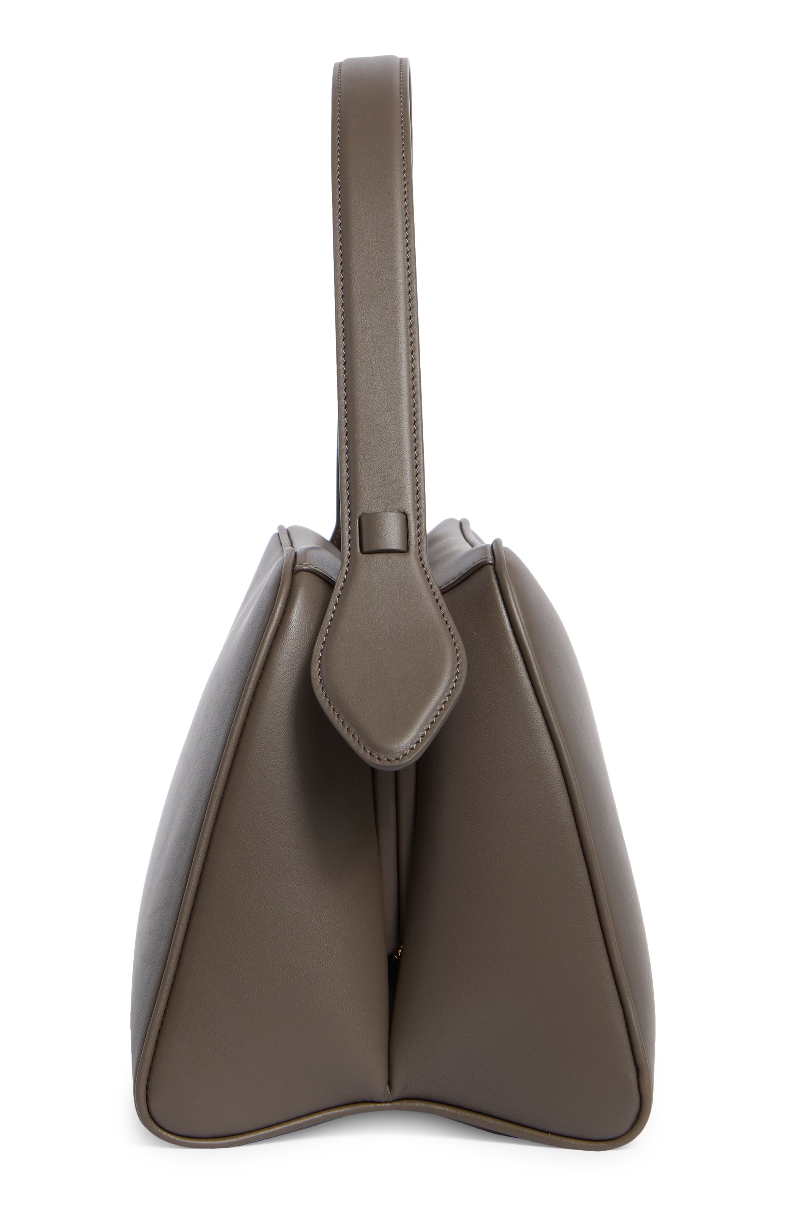 Cate Leather Top Handle Bag, Alternate, color, ELEPHANT