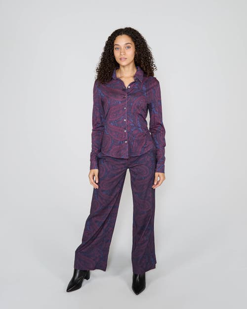 Lords Of Harlech Scarlet Merino Shirt In Multi
