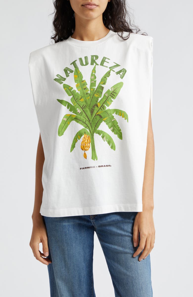 FARM Rio Natureza Cotton Graphic T-Shirt, Main, color, 