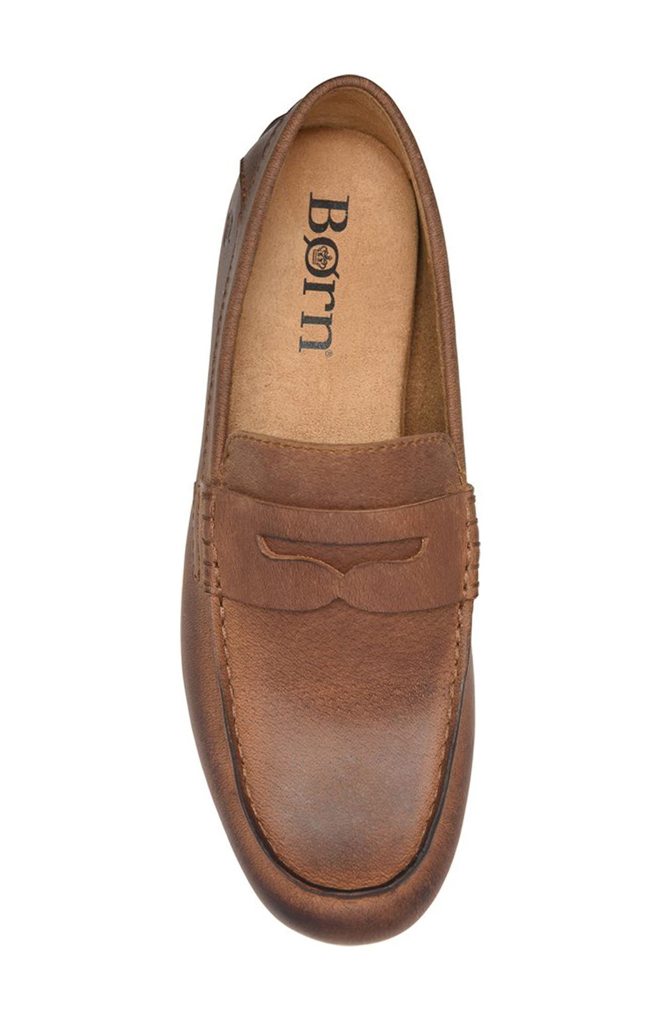 Børn Liam Penny Loafer, Alternate, color, Rust Leather