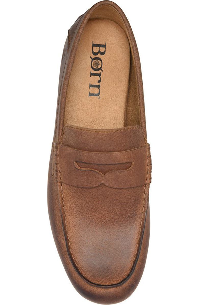 Børn Liam Penny Loafer, Alternate, color, Rust Leather
