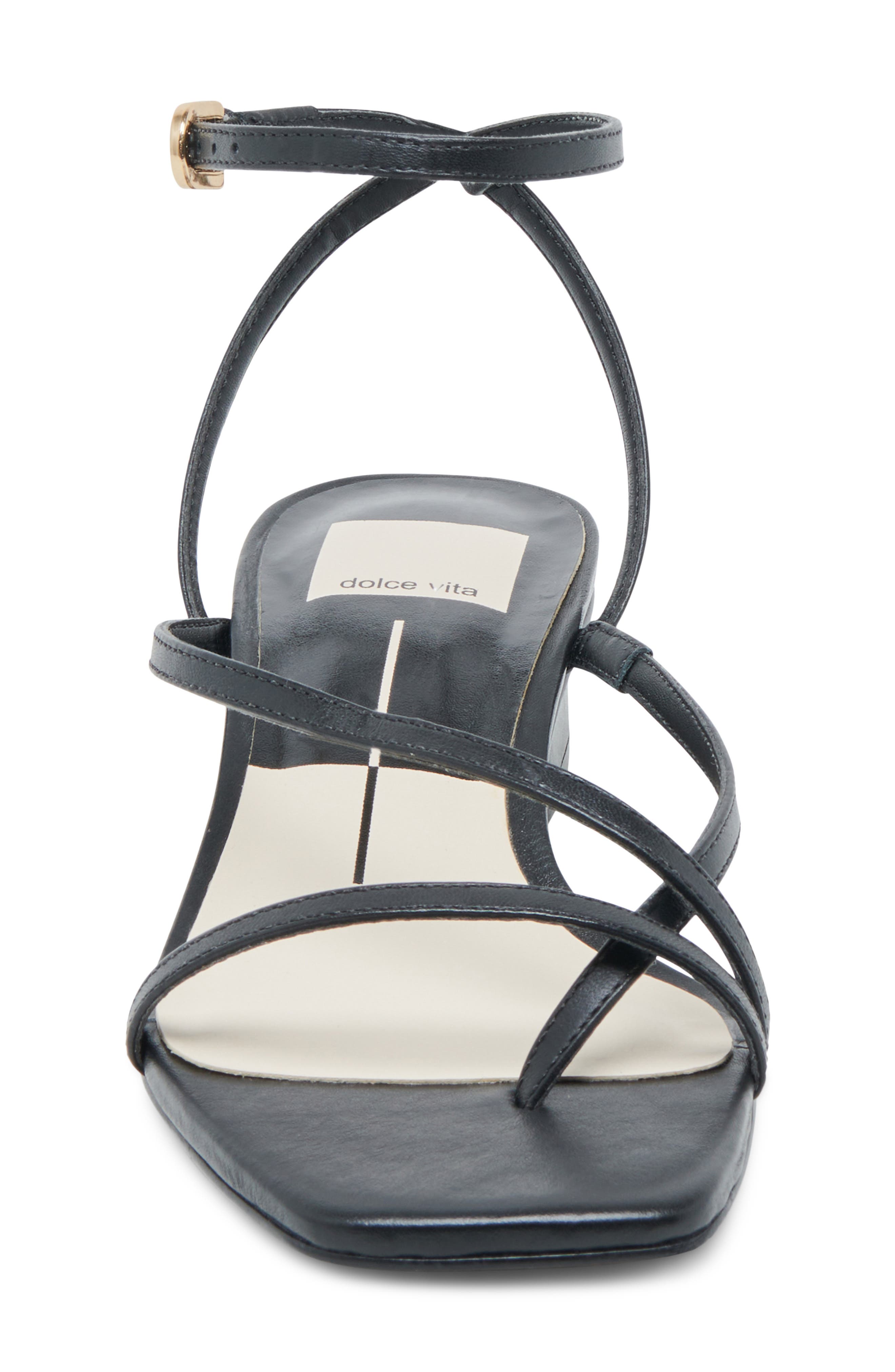 Dolce Vita Karlos Ankle Strap Sandal, Alternate, color, Black Leather