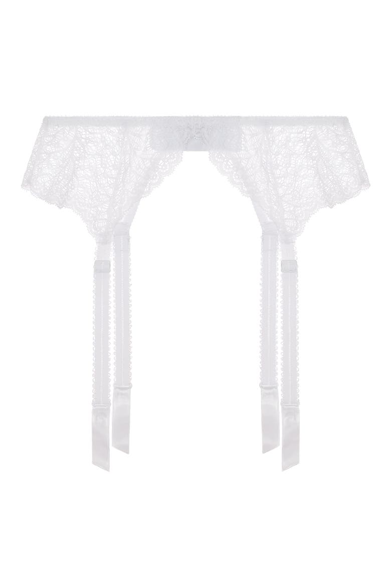Allegra Suspender Belt, Alternate, color, BLANC