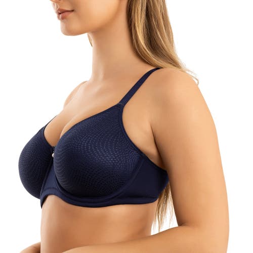 Parfait Pearl Non-padded Seamless Minimizer Bra In Blue