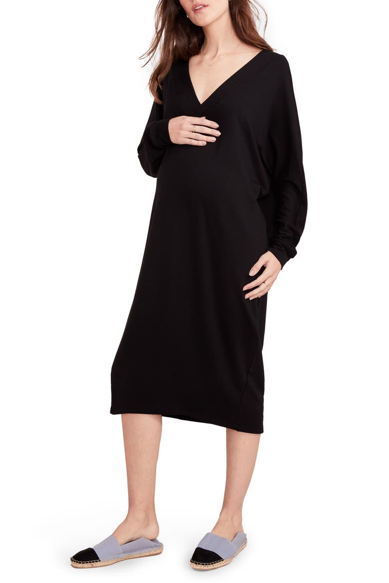 The Visitor Dress, Main, color, BLACK