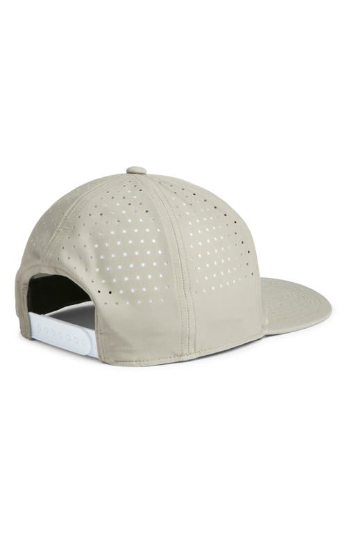 Swannies Wade Perforated Snapback Baseball Cap In Gray