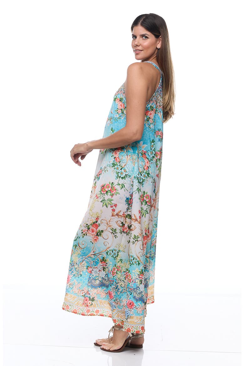 One Shoulder Maxi Dress, Alternate, color, BLUE