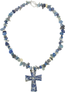 Velvet Luna Jasper Cross Beaded Necklace