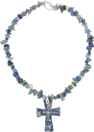 Velvet Luna Jasper Cross Beaded Necklace