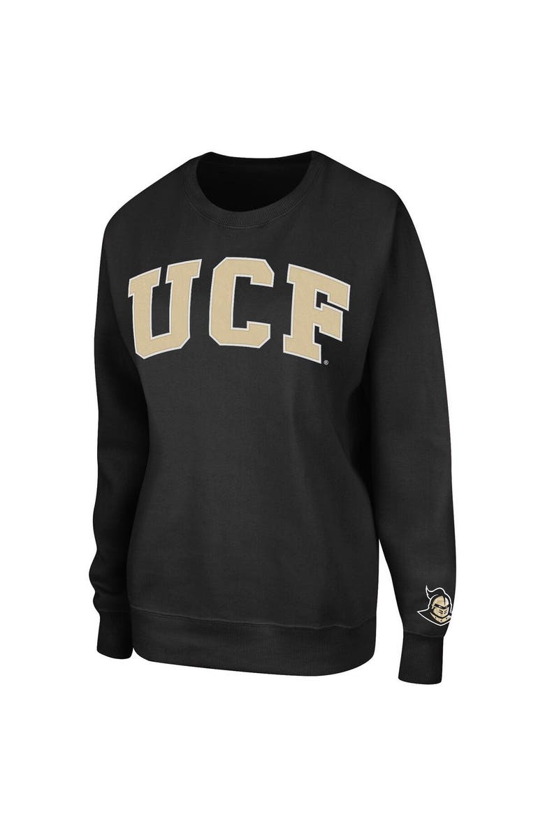 COLOSSEUM Women's Colosseum Black UCF Knights Campanile Logo Pullover Sweatshirt, Alternate, color, Black