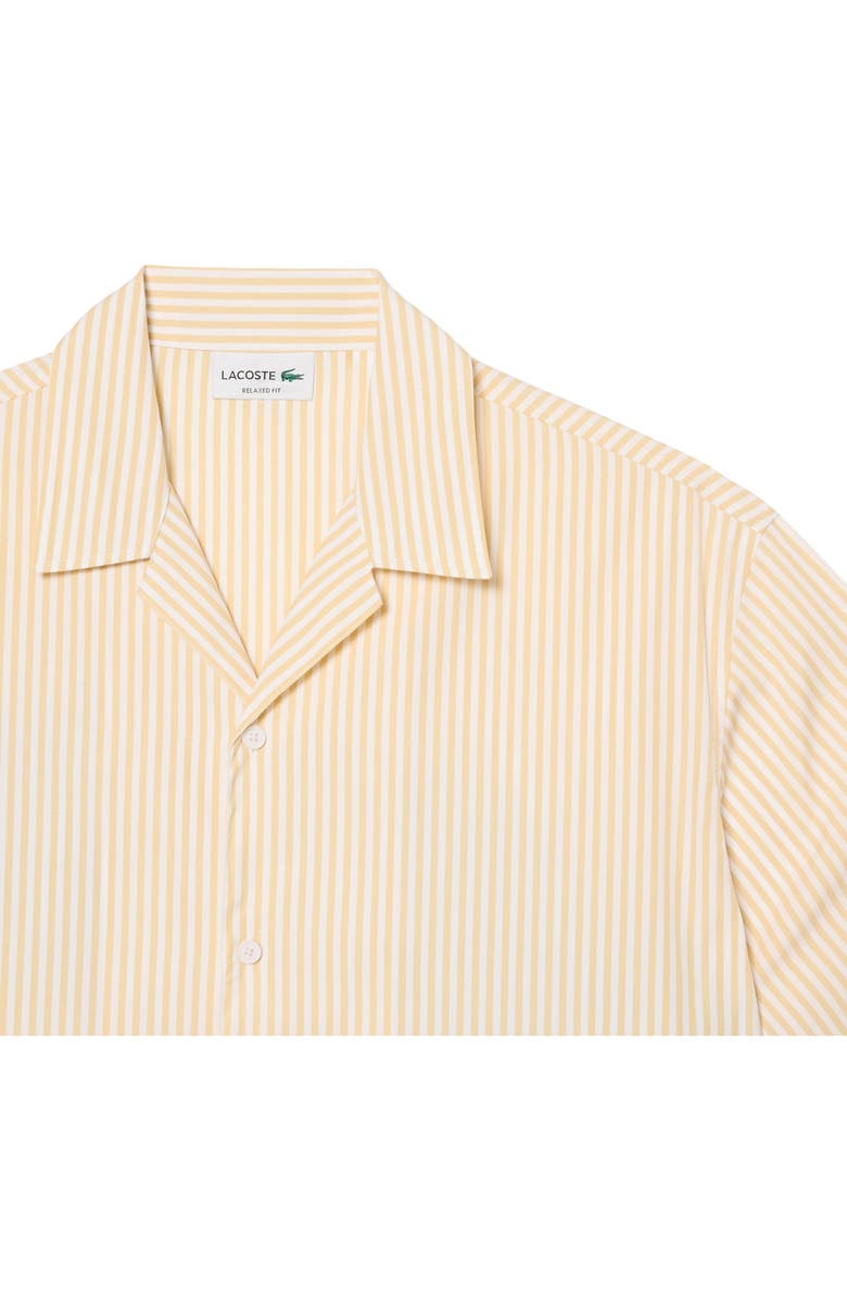 Lacoste Summer Pack Camp Shirt, Alternate, color, White/ Millet