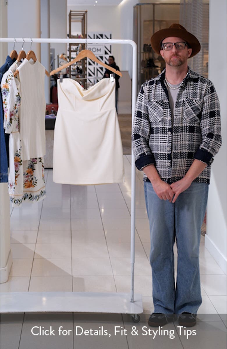 Melani Strapless Minidress, sales video thumbnail