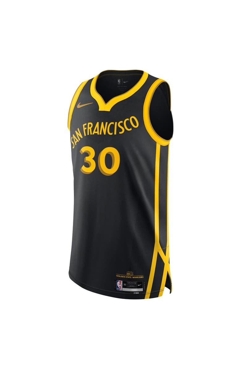 Nike Men's Nike Stephen Curry Black Golden State Warriors  Authentic Jersey - City Edition, Alternate, color, 