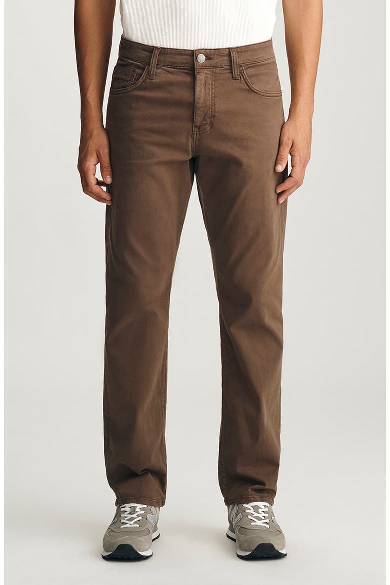 Matt Relaxed Straight Leg Twill Pants, Main, color, MOCHA TWILL